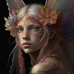 Portrait of a beautiful fairy