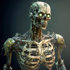 skeleton of the person AI