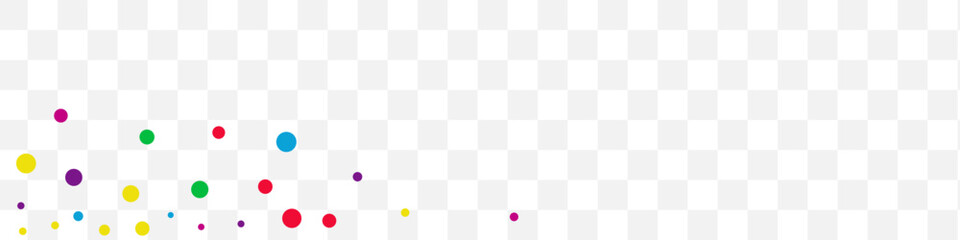 Color Dust Celebrate Vector Transparent Panoramic