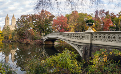 Bow bridge in late autumn