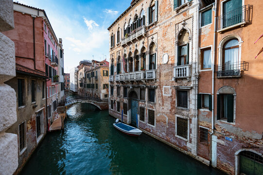one of the canal's in the city of Venice