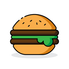 Burger icon, Food symbol