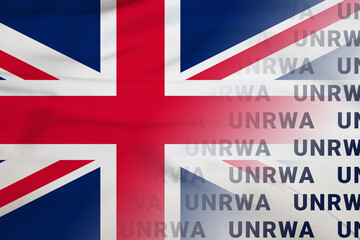 England flag UNRWA symbol union