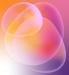 Gradient Vector Psychedelic Bubbles Hand Fruit Pear Bird