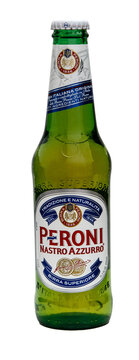 Bottle of Peroni beer, transparent PNG.