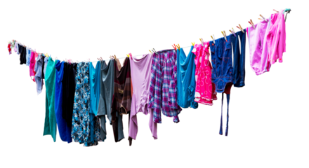 Laundry hanging to dry