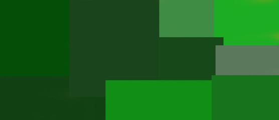 Green geometry square  texture on black background on the upper part. Random Abstract pattern. illustration design. wallpaper for print for text, sale and more. Mock up for the designer