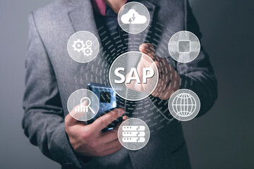 SAP and icons on the screen.