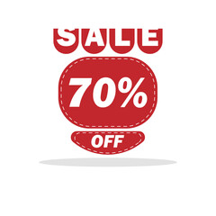 special offer promotion tag big sale  discount up to 70% theme