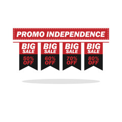 promotional tag for independence day special with big sale theme
