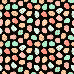 Decorated Easter eggs pattern. Easter eggs pattern