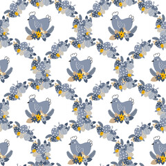 Seamless pattern for Easter holiday