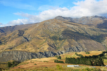The Remarkables from Crown Range - New Zealand