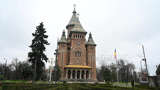 Orthodox Metropolitan Cathedral in Timisoara, Romania. 