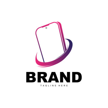 Smartphone Logo, Modern Electronics Vector, Smartphone Shop Design, Electronic Goods