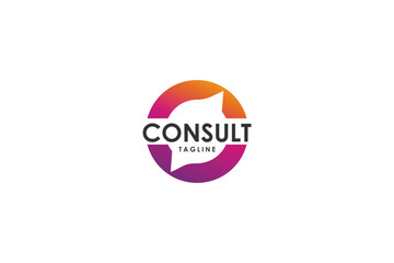 Consult logo icon vector isolated