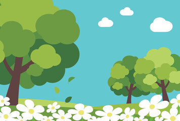 背景イラスト_樹木