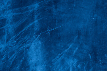 Old wall pattern texture cement blue dark abstract  blue color design are light with black gradient background.