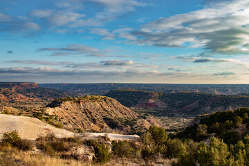 Fototapeta na wymiar Hiking the Beautiful Palo Duro Canyon State Park in the Near Amarillo, Texas.