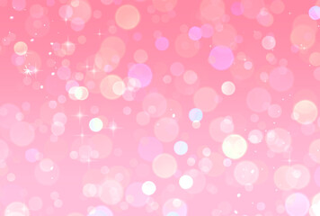 背景素材_玉ボケ_ピンク