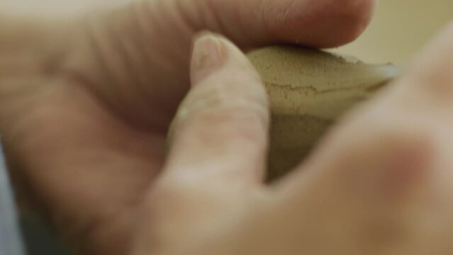 Artisan Hands Crafting And Modelling Object, Creative Art