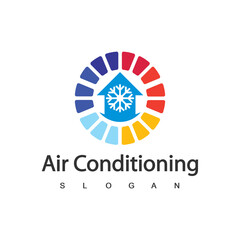 Air Conditioning Logo, HVAC Logo Concept
