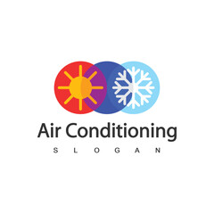 Air Conditioning Logo, HVAC Logo Concept