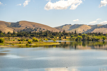 Scenic view of Quarry Lakes, Fremont. 