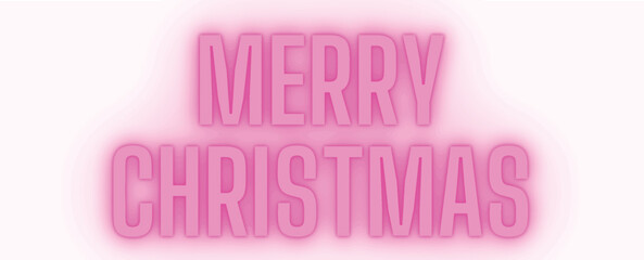 Merry Christmas typography. Make your holiday greetings shine glowing  This elegant design will add some extra festive flair to your Christmas decorations and light up your holiday spirit.