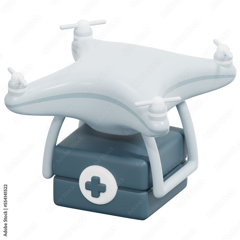 Sticker medical 3d render icon illustration