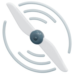 propeller 3d render icon illustration © Flowicon