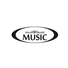 sound voice radio audio media music record logo design symbol