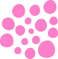 Abstract large dots shape illustration