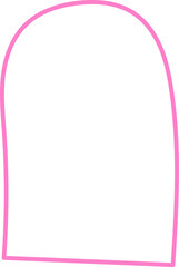 Abstract arch shape outline illustration