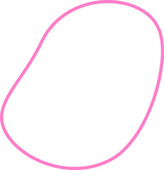 Abstract blob outline shape illustration