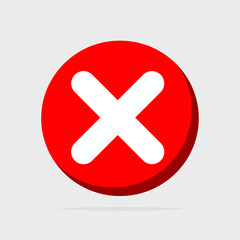 Obraz premium red cross icon