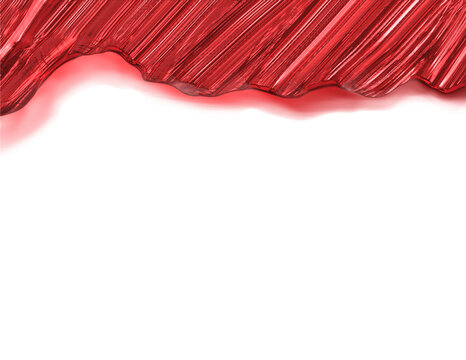 Red metallic painted textured banner with copy space for overlaid objects, social media postings, cards, emails and wide range of projects. Abstract strokes for embellishment.