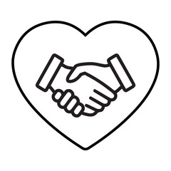 Obraz premium Agreement, charity, deal icon