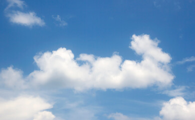 Fototapeta na wymiar blue sky High angle air background