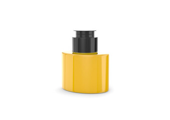 Plastic, bottles package. Realistic 3D Mock up design. Oil,Perfume,Cosmetics,Shower gel.