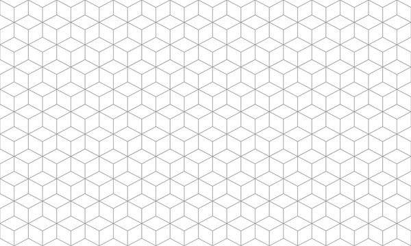 Seamless geometric cube pattern background. Vector Texture.