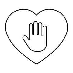 Charity, donation, heart, icon