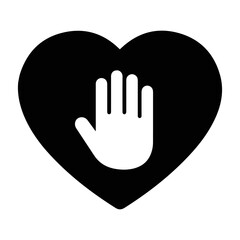 Obraz premium Charity, donation, heart, icon