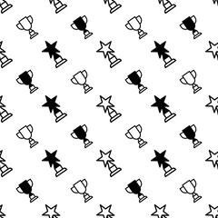trophy pattern for web and background also printable