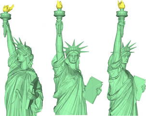 statue of liberty vector illustration - obrazy, fototapety, plakaty