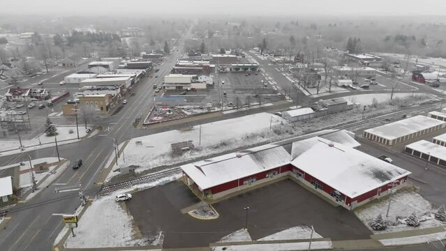 Clio Michigan Aerial right to left