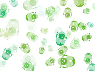 Christmas Pattern Snowman Background