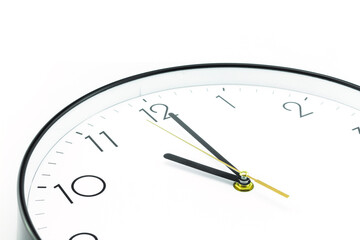 Wall clock on a white background.