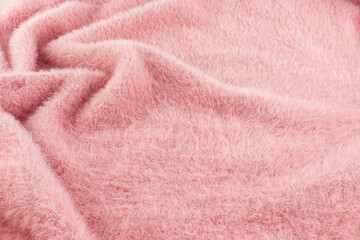 Fototapeta na wymiar pink fur fabric background photos.