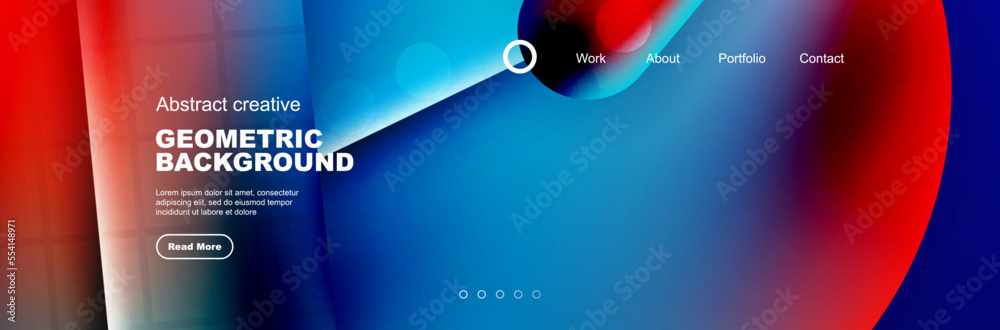 Wall mural abstract background for your landing page design. web page for website or mobile app wallpaper